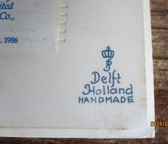 1980’sHandmade Delft Holland PHARMACIST TILES Ltd, Edition Set of 4