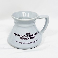 VTG FLOXIN Ofloxacin Pharmaceutical Advertising Ceramic Urinal Mug Medical Promo