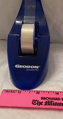 VTG GEODAN 1990’s BLUE TAPE DISPENSER/PAPERWEIGHT Pharma Drug Rep Logo
