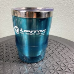 LIPITOR Teal Pharmaceutical Travel Mug Drug Rep Advertising Cholesterol