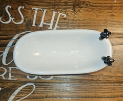 Pharmaceutical Cialis Ceramic Bath Tub Promo Novelty Trinket Soap Dish
