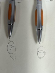 Drug Rep VFEND Collectible Heavy Metal Pen RARE Orange Chrome Working