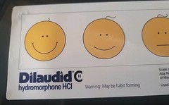 DILAUDID HYDROMORPHONE PAIN SCALE RULER Plastic -Pharmaceutical Rare Promo
