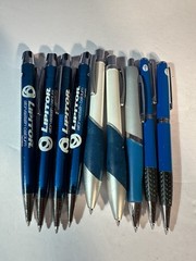 Lot Of 9 Lipitor Heavy Metal Drug Rep Pens Pharmaceutical Pharma Medical Promo