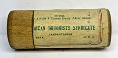 VINTAGE A D S SPECIAL KIDNEY & BLADDER PILL WOOD CONTAINER