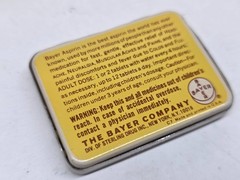 Vintage Anacin & Bayer Aspirin Pain Reliever Empty Mini Tin Containers Bundle