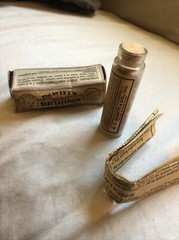 DEWITT’S BABY LAXATIVES LABELED PILL VIAL & ORIGINAL BOX W/ CIRCULAR, Unopened.