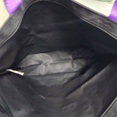 Large Tote Bag Cubist Pharmaceuticals Drug Rep Swag Black Purple