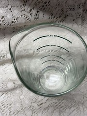 Vtg Beaker Glass Pharmacy Measurement Apothecary RX Science Lab