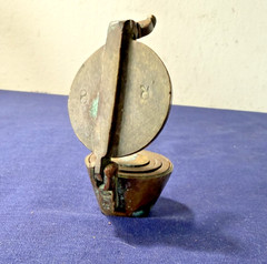 Complete Set of Antique Bronze Nesting Apothecary Weights or Bucket Weights R8