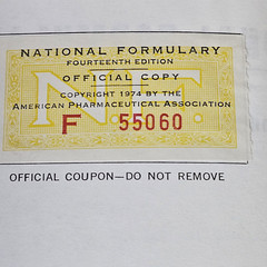 National Formulary American Pharmaceutical Association 14th Edition 1975