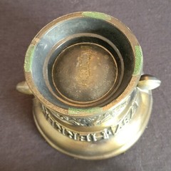 Mortar & Pestle RAK1 Richard Klein Bronze – Dated 1787 R.A.K 1 Coricidin Pestle