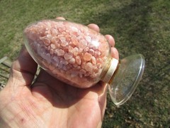 HIMALAYAN SALT Show Bottle DISPLAY Dome LABORATORY APOTHECARY SCIENCE Chemical !