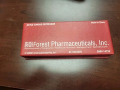 Lexapro Drug Rep Pharmaceutical Collectible Promotional Tongue Depressors 20 NEW