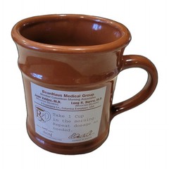 BeanHaus Medical Group Prescription Coffee Mug Funny Rx Stoneware Cup 12oz