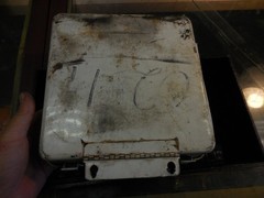 VTG Metal First Aid Kit Box BLUE BIRD BODY CO. Coach Heavy Steel Bluebird