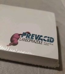 VTG Prevacid Post-it Pad Lot Sealed 5 Pack Merck Stomach NOS + Literature Insert