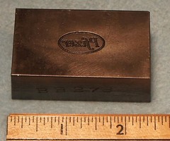 1956 PFIZER Pin STEEL STAMPING DIE Robbins RBX815