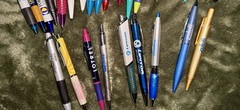 28 VTG Pharmaceutical Drug Rep Pen Metal Lipitor Zoloft Lexapro Zyban Viagra+