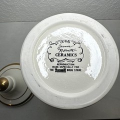 Vintage Jeanne Robinette Ceramics~Carbo Ligni Apothecary Jar, Rexall Drug Store