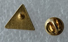 SANDOZ Pharmaceutical sport research vintage pin badge LSD Albert Hofmann