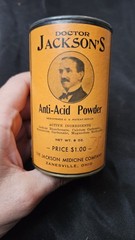 Doctor Jackson’s Anti-Acid Powder Zanesville Ohio New Old Stock Container