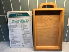 Zoloft Drug Rep Collectible Clip Board/Box , DSM-IV Mood Disorders Insert