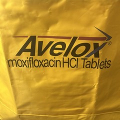 XL Tote Bag 25″ x 16″ Avelox Drug Rep Pharmaceutical Waterproof Vinyl Zip