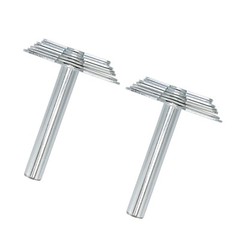 2PCS Cork Borer Stainless Steel Manual Cork Rubber Stopper Borer Tool For