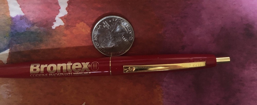 Brontex Ball Point Pen- Pen Drug Rep Pharmaceutical Promo Medical Advertising