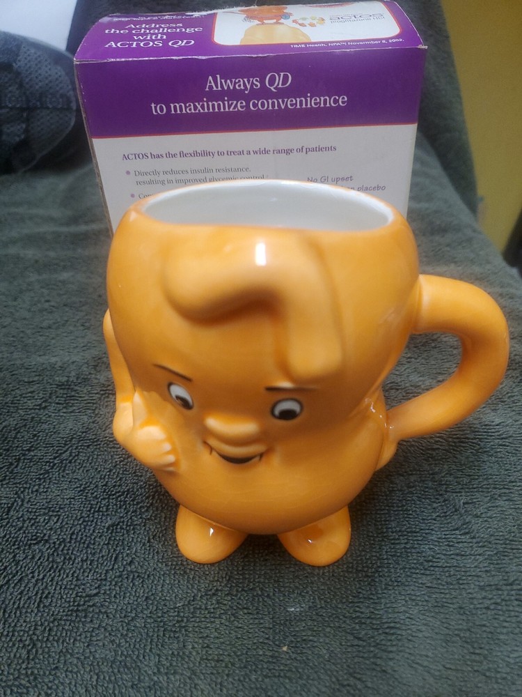 Actos Pharmaceuticals Advertising Ceramic Coffee/Tea Mug New In Box