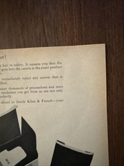 Smith, Kline, & French Compazine/Stelazine Ad; Time Magazine; April 1966