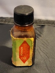 Walgreen Co IODINE TINCTURE Vintage Empty Bottle Original Skull Cross Bones