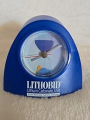 Rare Vintage Pharmaceutical Drug Rep Promo Item – Lithobid Clock