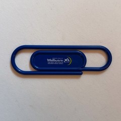 Vintage Pharmaceutical Drug Rep Advertising Desk Paper Clip Giant 5″