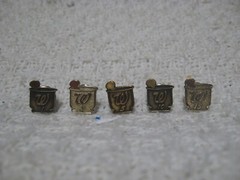 Vintage WALGREENS Years 1, 3, 5, 10, and 15 Employee Pharmacy Pins Lot of 5