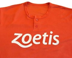 ZOETIS Collectible Orange Sports Shirt – Size Extra Large [XL] Short Sleeve