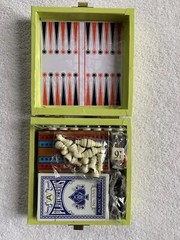 Zyrtec Pharmaceutical Travel Games Set Advertising Promotional Green Case Unused
