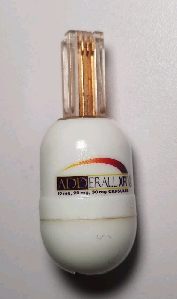Rare Adderall XR Phone Cord Detangler spinner Miniature Collectable Drug Rep