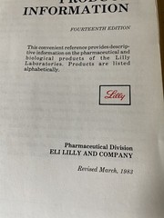 Eli Lilly Pharmacy Marketing reference book 1983 Med Price List Rhodes vintage