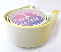 Drug Rep Clock Advertising Pharmaceutical Promo LOTREL Hourglass Battery Op