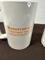 RYNATUSS B.I.D Pharmaceutical Advertising PHARMA REP 12oz Coffee Mug Set Of 2