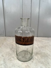 Antique scientific pharmacists jar with original label but no stopper