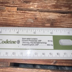 Vintage 1978 Phenaphen 650 w Codeine Drug Rep Ruler Pharmaceutical Medical Promo