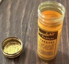 1939 Pfunder’s Stomach Tablets Empty Tube Vintage Medicine Apothecary Drug Store