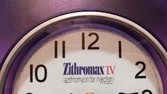 pharmaceutical drug rep Advertising collectibles Purple Wall Clock