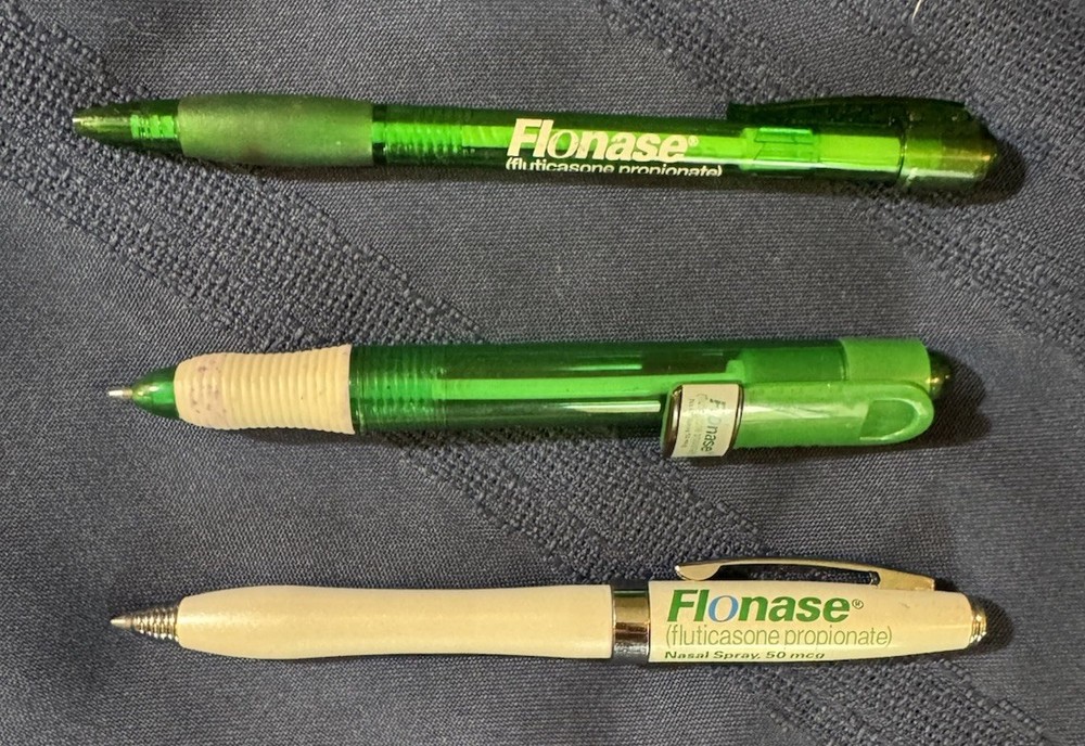FLONASE – Fluticasone Propionate Pharmaceutical PROMO Pens- Lot of 3