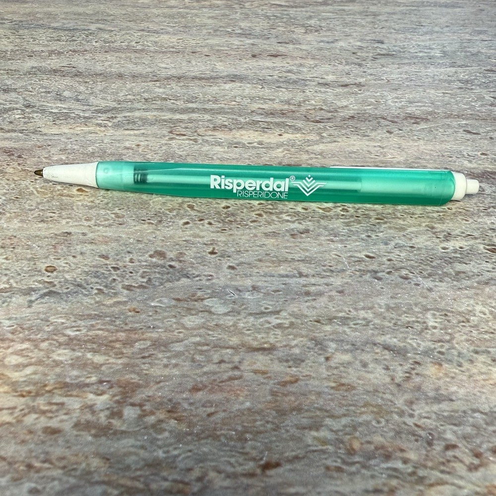 Vintage Risperdal Risperidone Pharmaceutical Promo Pen Medical Advertising *READ
