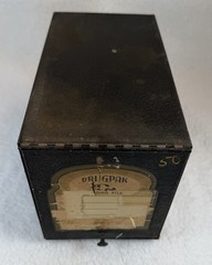 Vintage Pharmacy Prescription Record File Boxes Metal Apothecary Drugpak RX