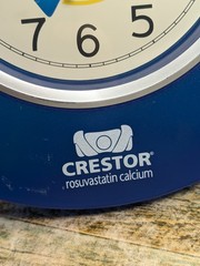 Crestor / Rosuvastatin Pharmaceutical Promo Collectible Promotional Clock Tested